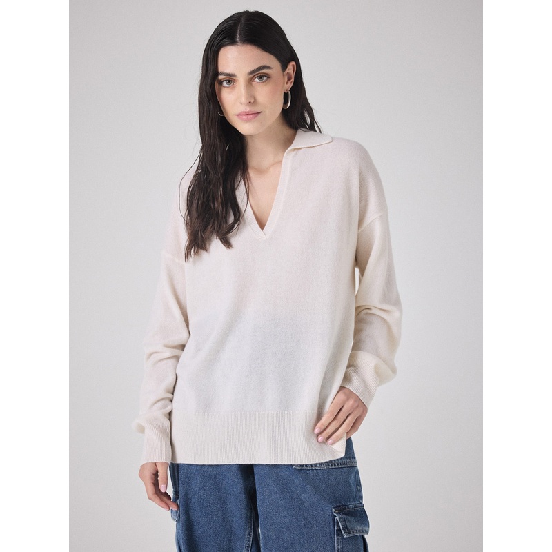 Pull cachemire Romeo|Ecru|S|M|L