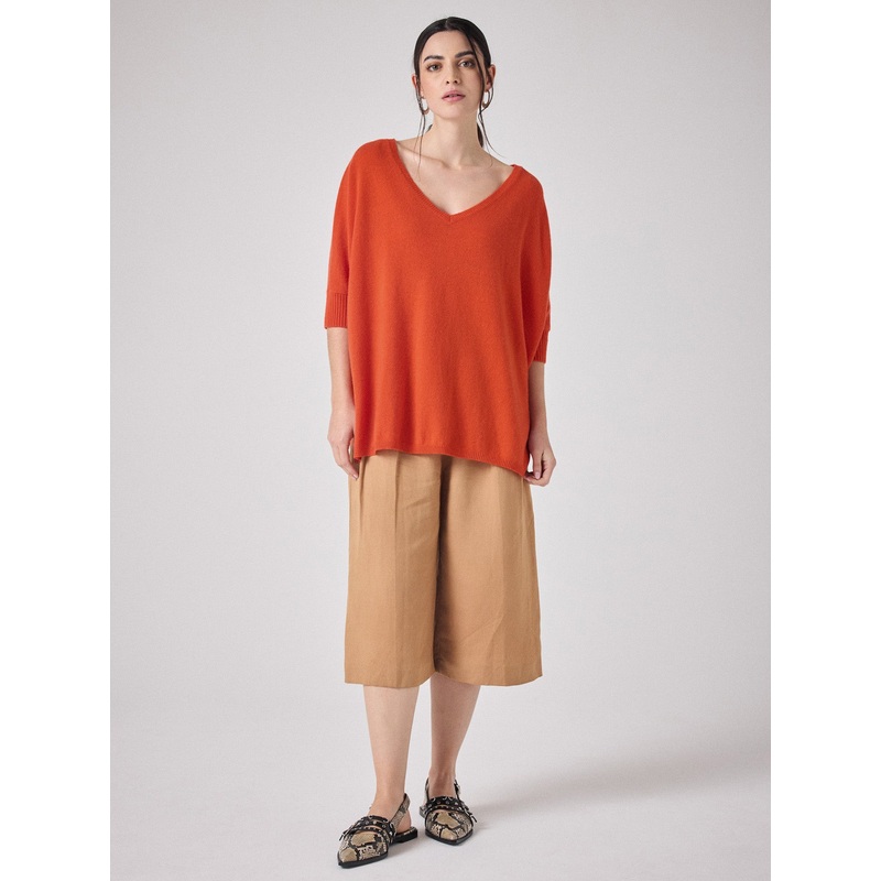 Pull poncho cachemire Aimee|Spicy|XS/S|S/M|L/XL