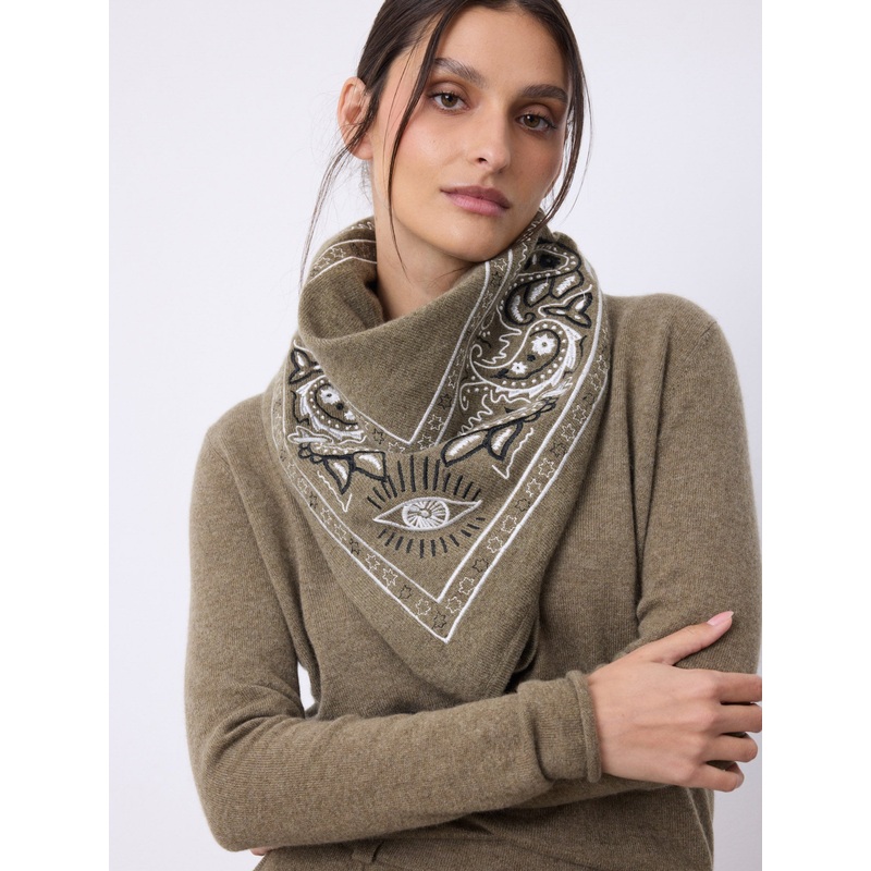 Echarpe cachemire Helen|Thym|TU