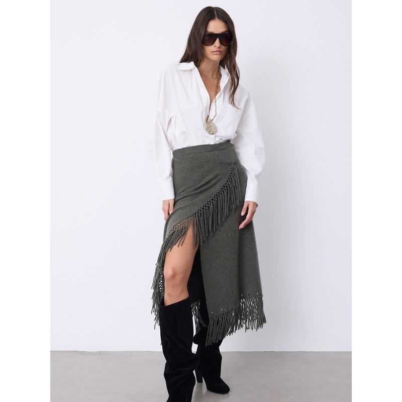 Jupe cachemire Rima|Ash|S|M|L