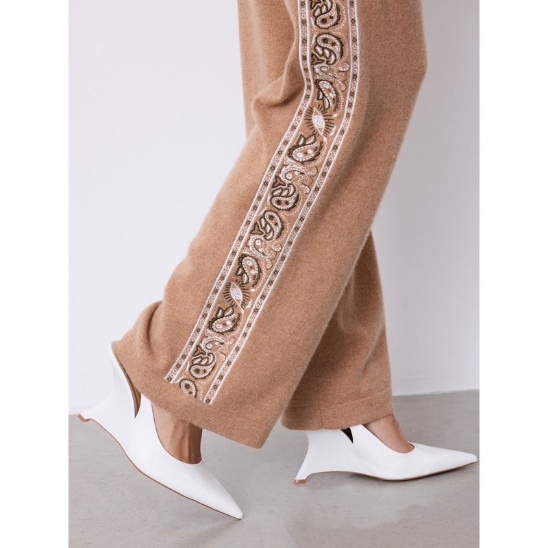 Pantalon cachemire Hattie|Camel chin|S|M|L