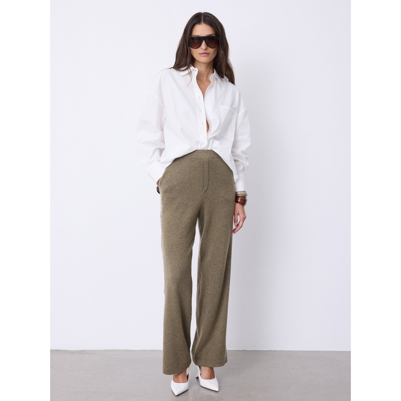 Pantalon cachemire Hattie|Thym|S|M|L