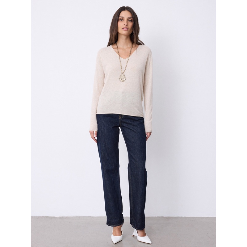 Pull cachemire Aspen|Beige chin|S|M|L