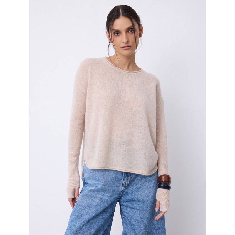 Pull cachemire light Pippa|Beige chin|XS/S|S/M|L/XL
