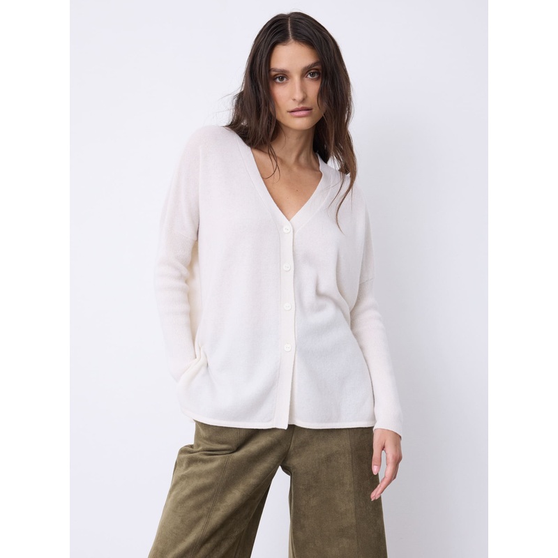 Pull poncho cachemire Alicia|Ecru|XS/S|S/M|L/XL