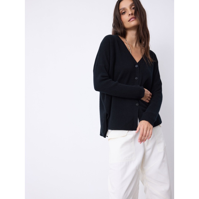 Pull poncho cachemire Alicia|Noir|XS/S|S/M|L/XL