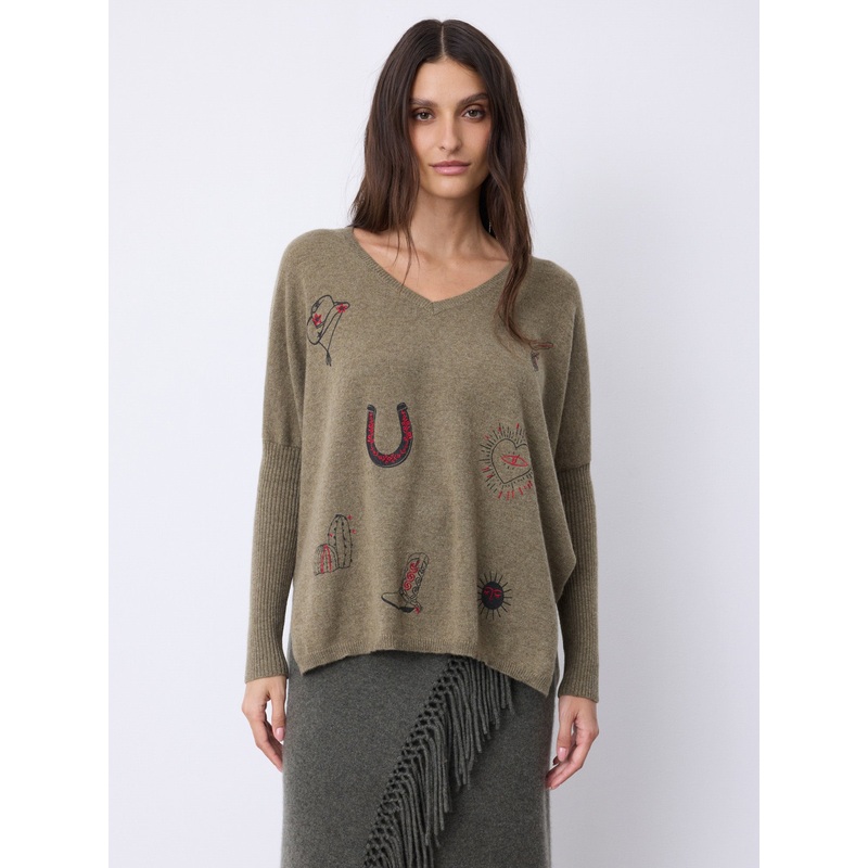 Pull poncho cachemire Josephine