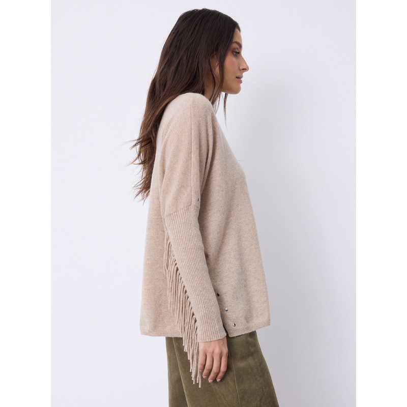 Pull poncho cachemire Livo|Sandstone|XS/S|S/M|L/XL