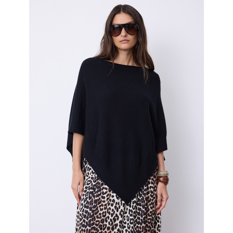 Cape cachemire Auguste|Noir|TU
