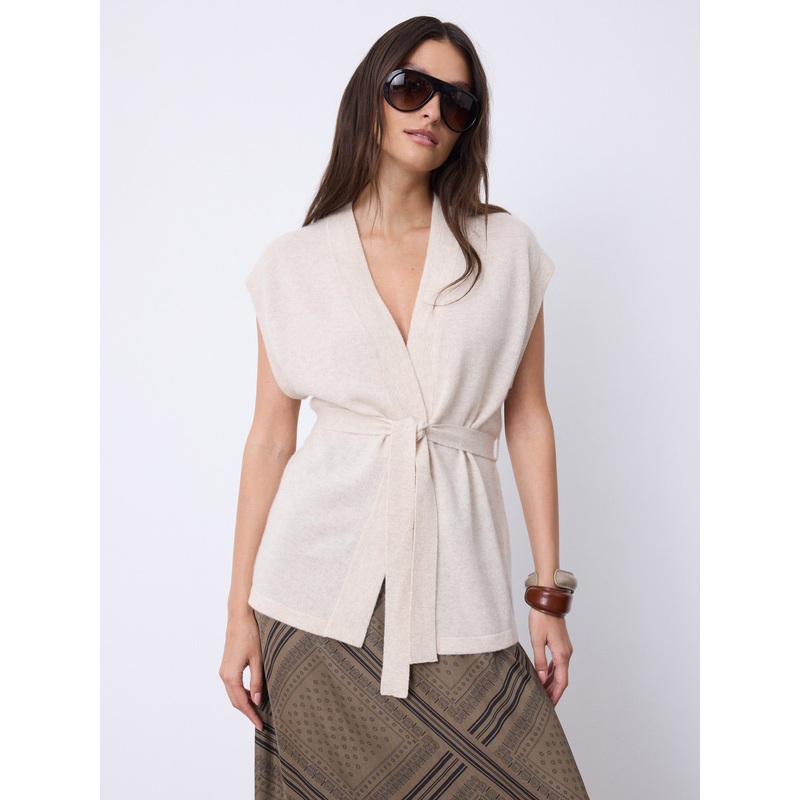 Gilet cachemire Evie|Beige chin|S|M|L