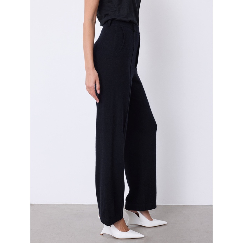 Pantalon cachemire Eliana|Noir|XS|S|M|L