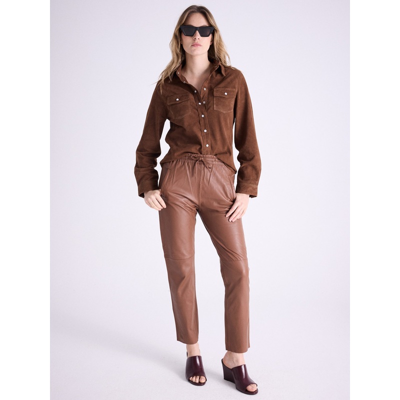 Pantalon cuir Karl|Brown|S|M|L