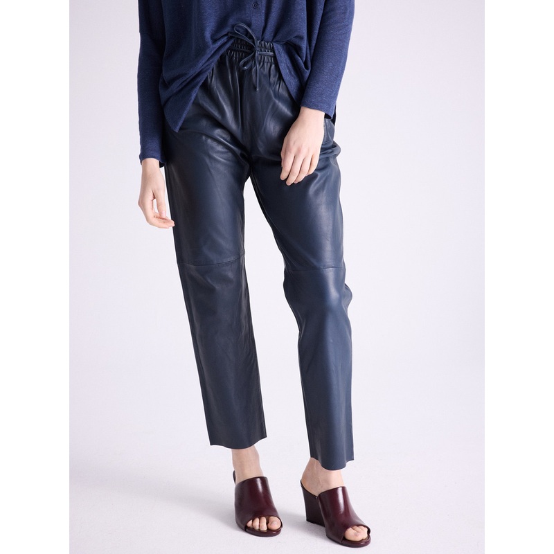 Pantalon cuir Karl|Navy|S|M|L