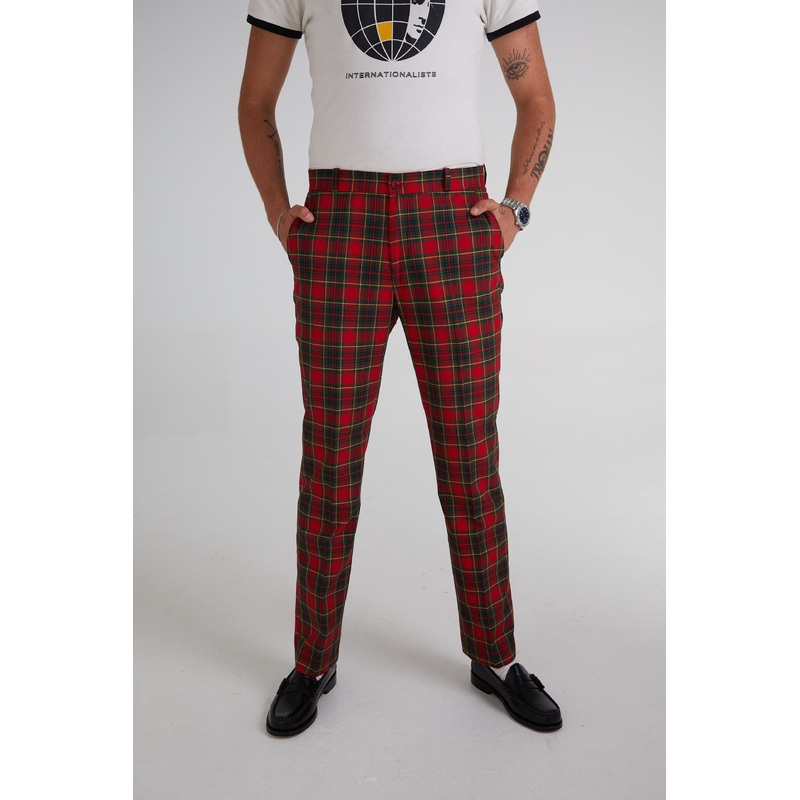Sta Press Red Tartan – Trousers
