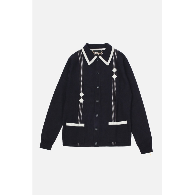 Archive Diamond Dark Navy – Polo Knit