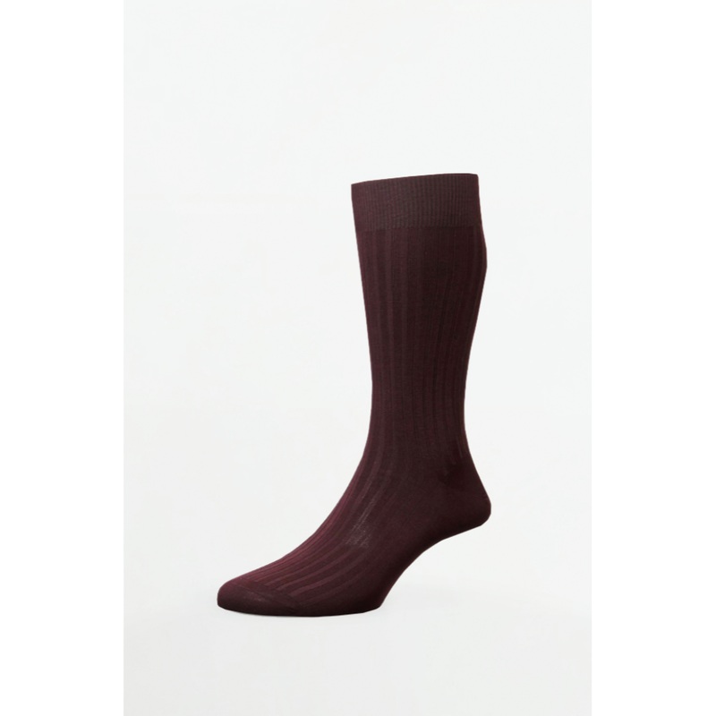 Danvers Cotton English Made Burgundy – Socks