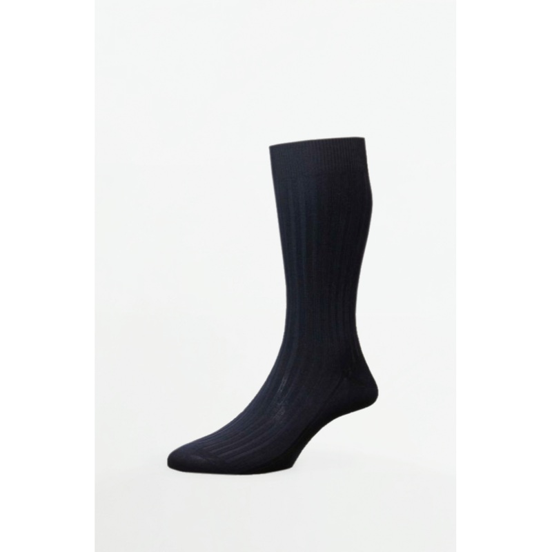 Danvers Cotton English Made Navy – Socks