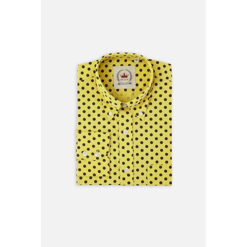 Polkadot Mustard & Black – Shirt