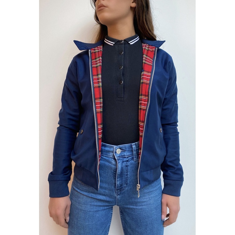 Women’s Dark Navy – Harrington Jacket