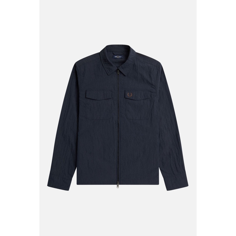 M5684 Textured Zip Through Navy 311 – Overshirt