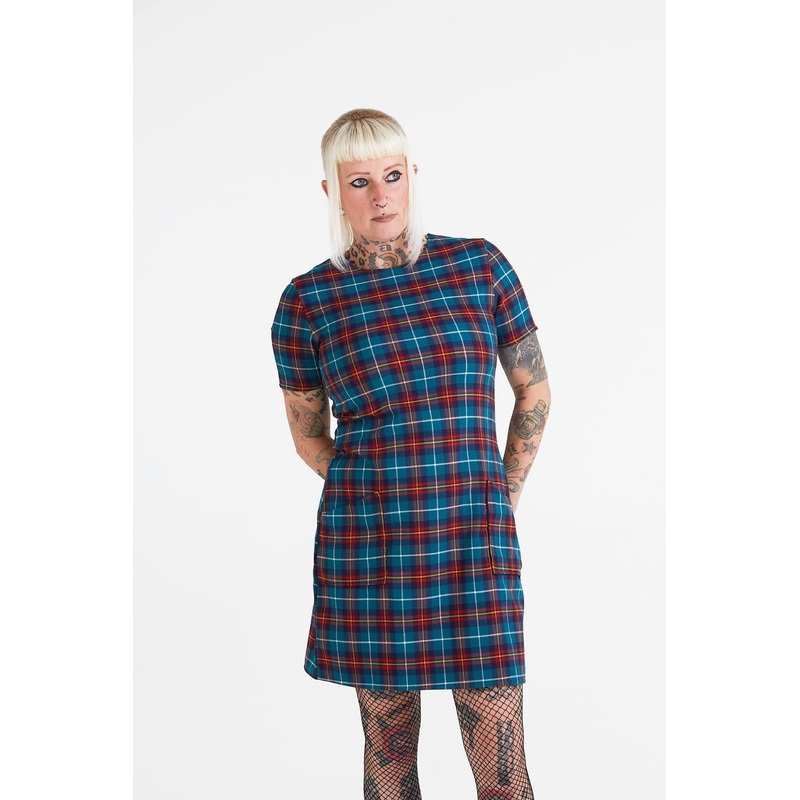 Made in England ‘The Vivienne’ Green / Red – Dress
