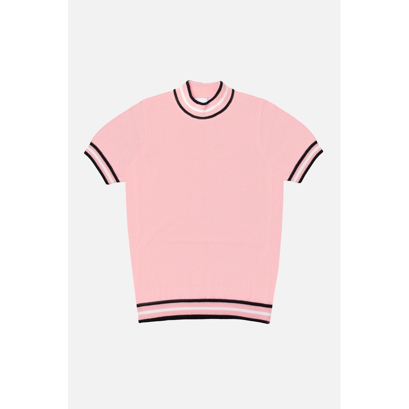 Dorval Coral Knitted – Mock Turtle Neck