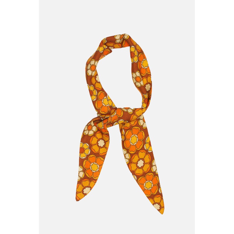 Exclusive ‘Dolly’ Mod Blossom Tangerine – Scarf
