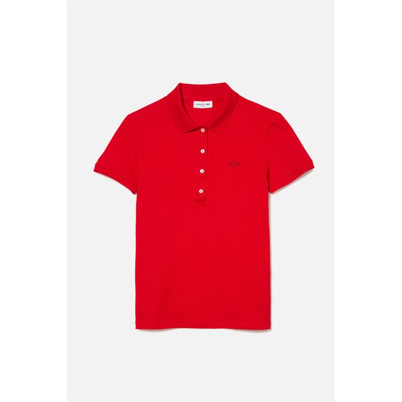 Women’s Slim Fit Stretch Mini Piqu Red 240 – Polo Shirt