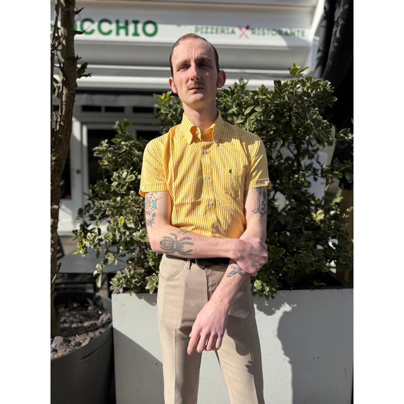 Frazer Pineapple Gingham Seersucker S/S – Shirt
