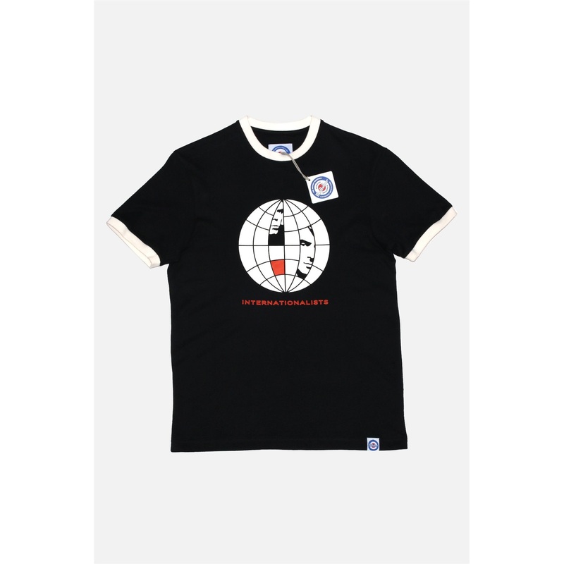 Internationalists Black & Orange Ringer – T-shirt