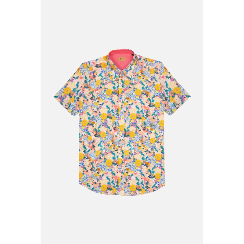 Teddy Peach Floral S/S – Shirt