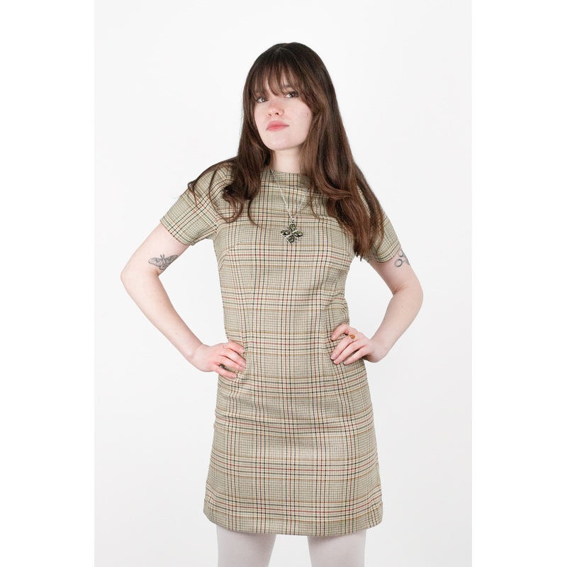 Cleo Forest Check – Dress|6|8|10|12|14|16