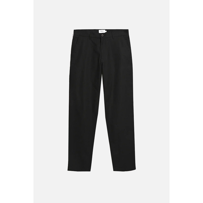 Norwood Regular Fit Cotton Hopsack True Black – Trousers