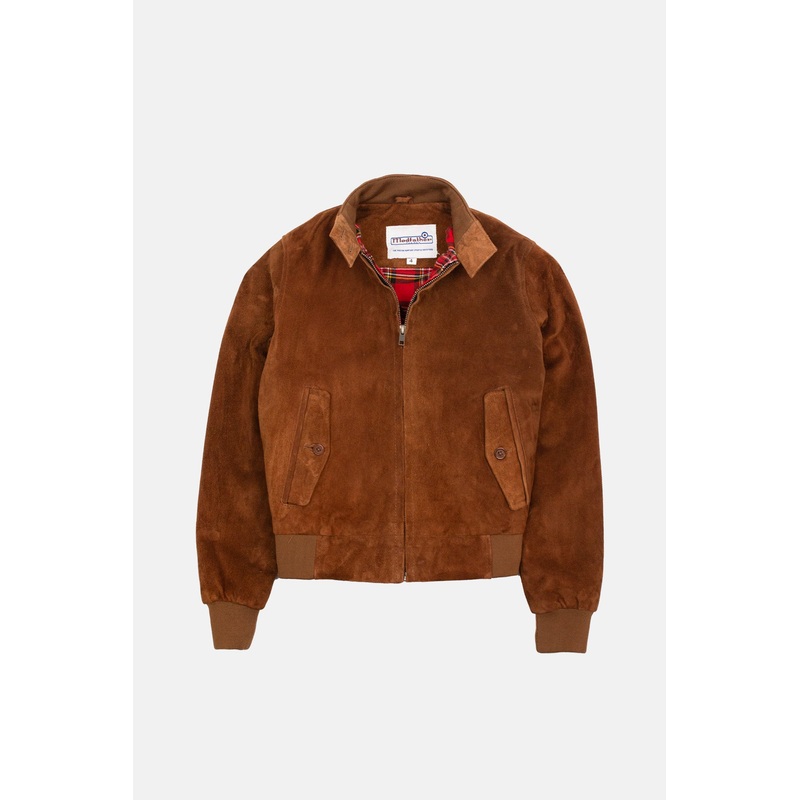 Women’s Tobacco Suede Premium – Harrington Jacket