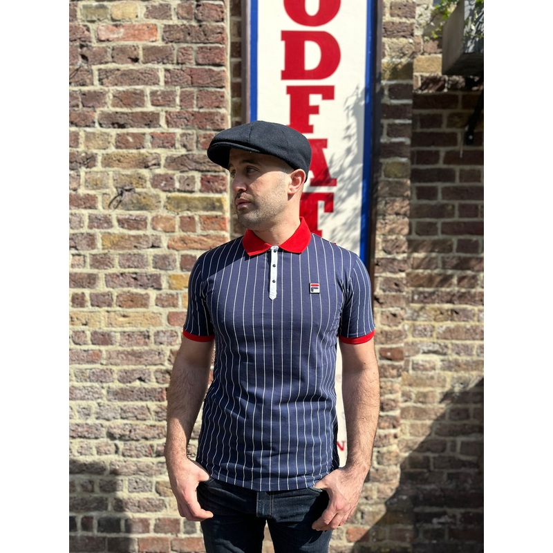 BB1 Classic Vintage Striped Navy / Red – Polo