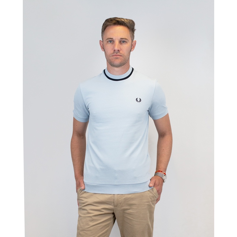 M7 Light Smoke Crew Neck Piqu – T-Shirt