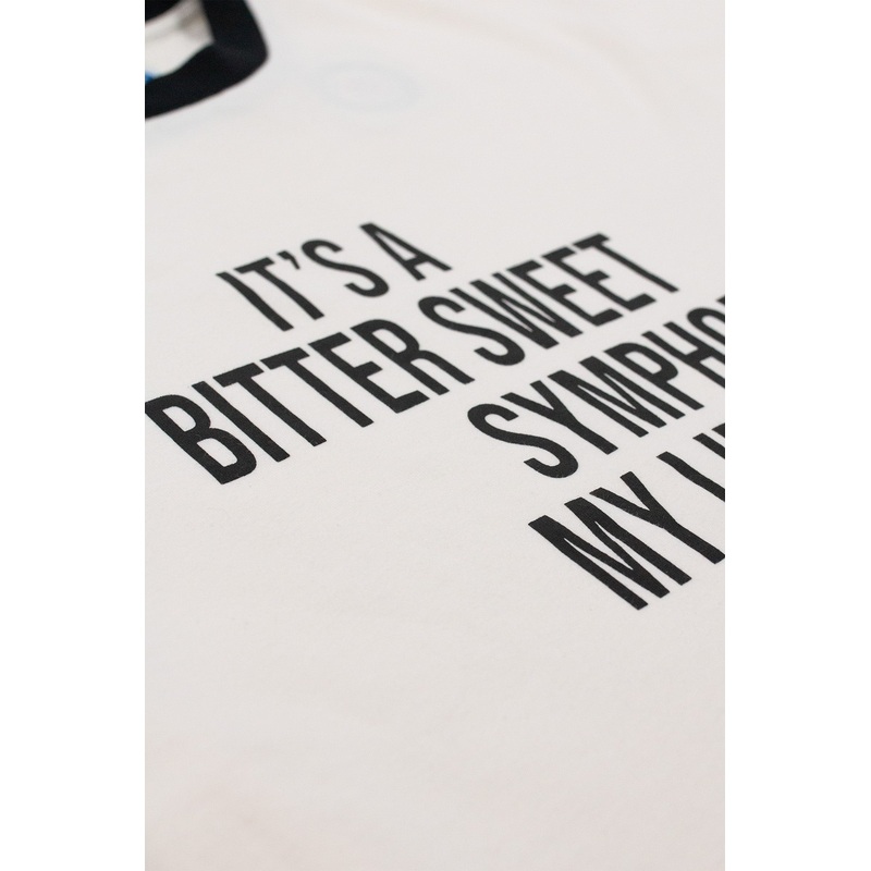 A Bitter Sweet Symphony Ringer Ecru – T-Shirt