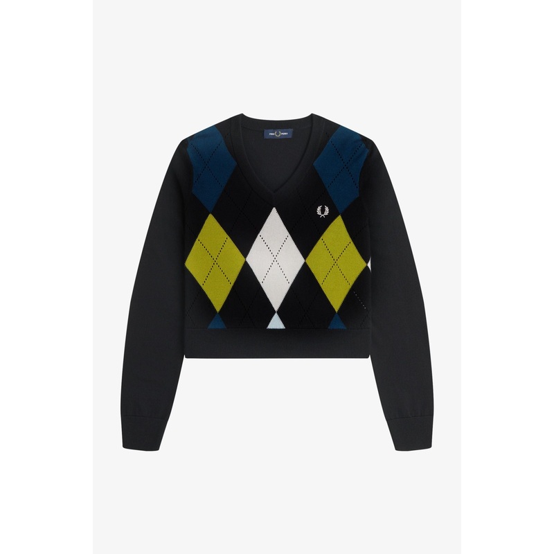 K1110 Argyle Pointelle – Jumper