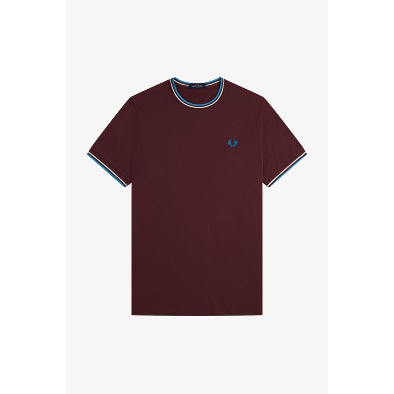 M1588 Twin Tipped Oxblood / Ecru / Court Blue – T-Shirt