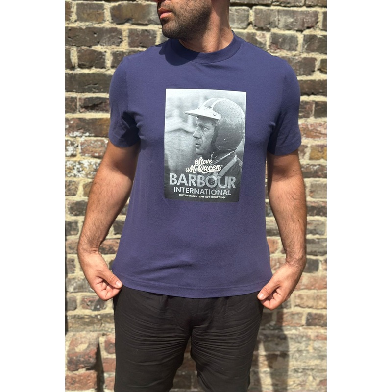Steve McQueen Graphic Royal Blue – T-Shirt