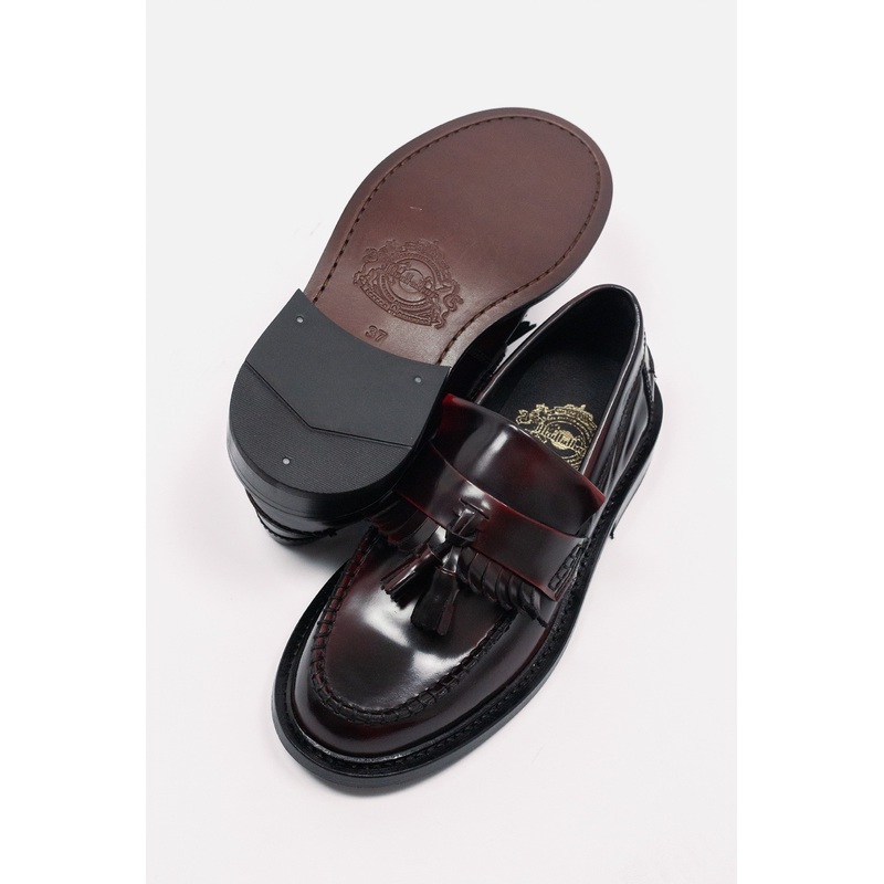 ‘The Rita’ Hi-Shine Oxblood – Tassel Loafer