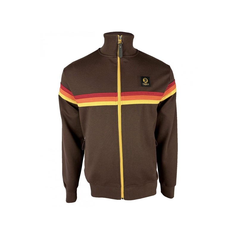 Trojan Retro Stripe Chocolate – Track Top