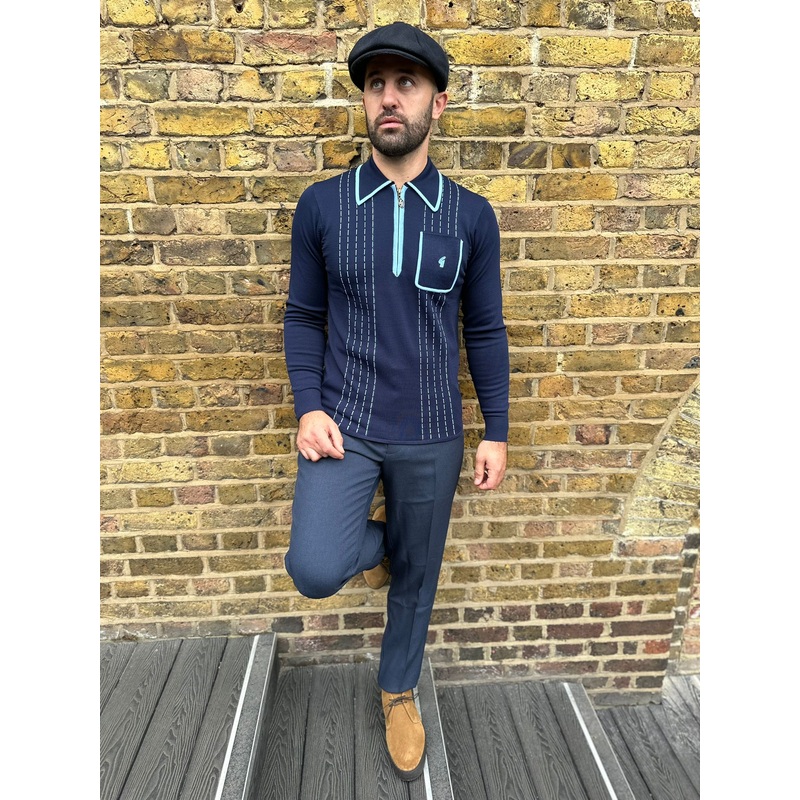Archive Darron Navy – Polo Knit
