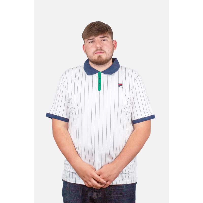 BB1 Classic Vintage Striped 106 White / Green / Fila Navy – Polo