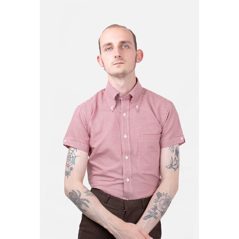 Gingham ‘Kennedy’ Red – Shirt|S|M|L|XL|XXL|3XL