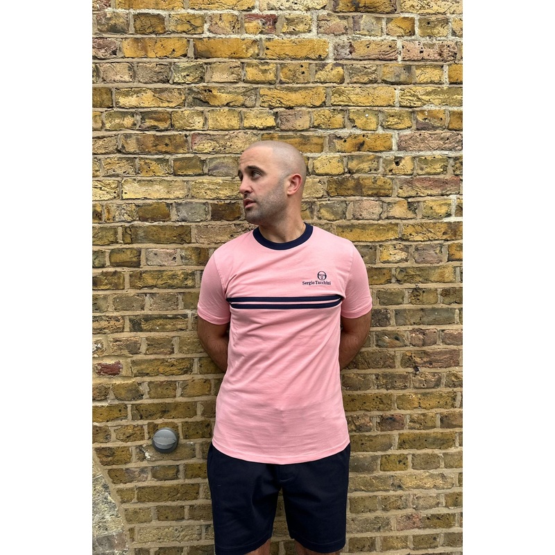New Supermac Quartz Pink /Maritime Blue – T-Shirt