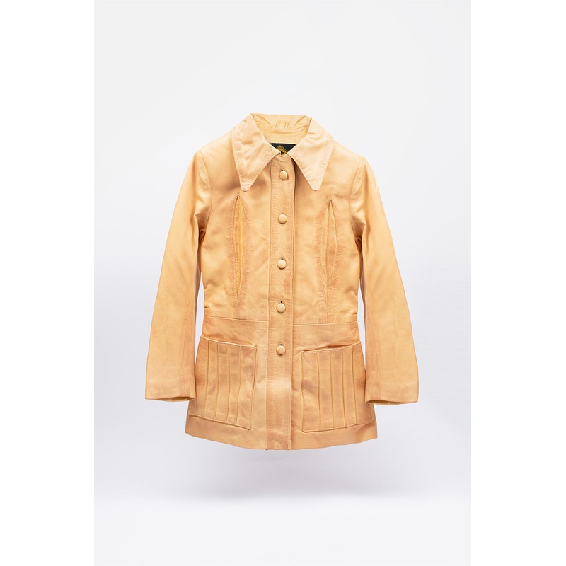 The Avery Butterscotch Leather – Jacket