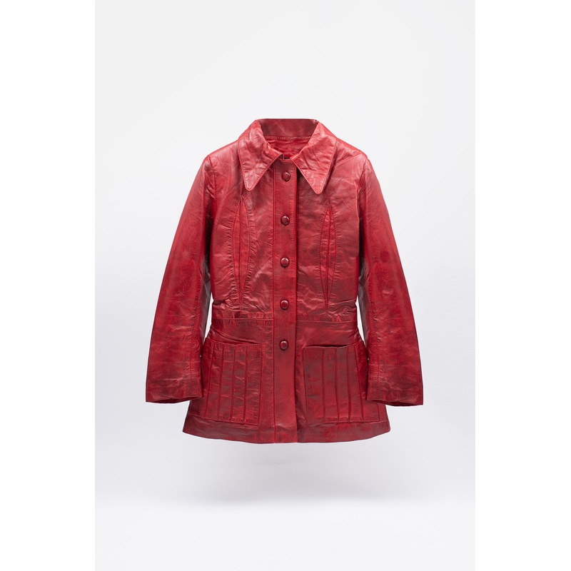 The Avery Oxblood Leather – Jacket