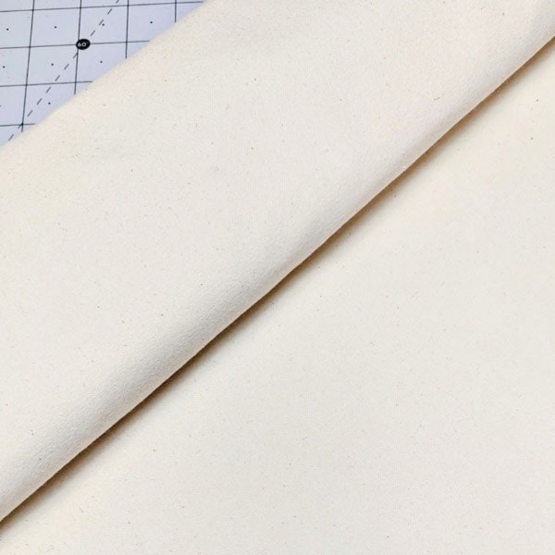 Cotton Canvas fabric, tight weave, 5 yard piece, scoured and pre-shrunk, natural