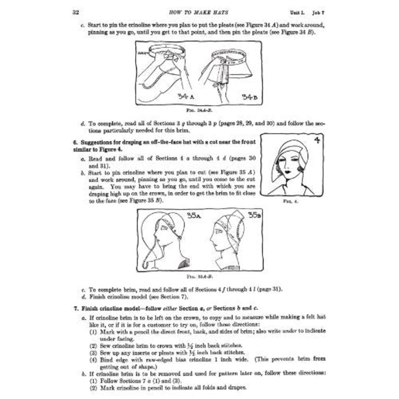 How to Make Hats — An Illustrated Vintage Guide to Making Early 1930s Hats by Rosalind Weiss (2010-05-04)